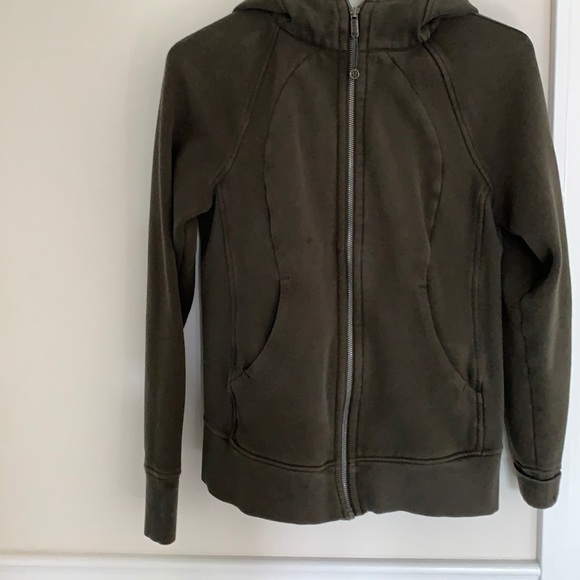 lululemon athletica Tops - Lululemon Scuba hoodie in Green size 6